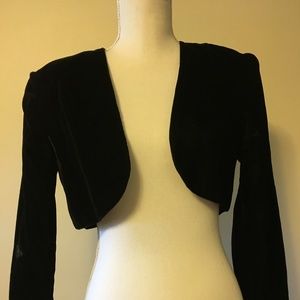 Cropped satin jacket